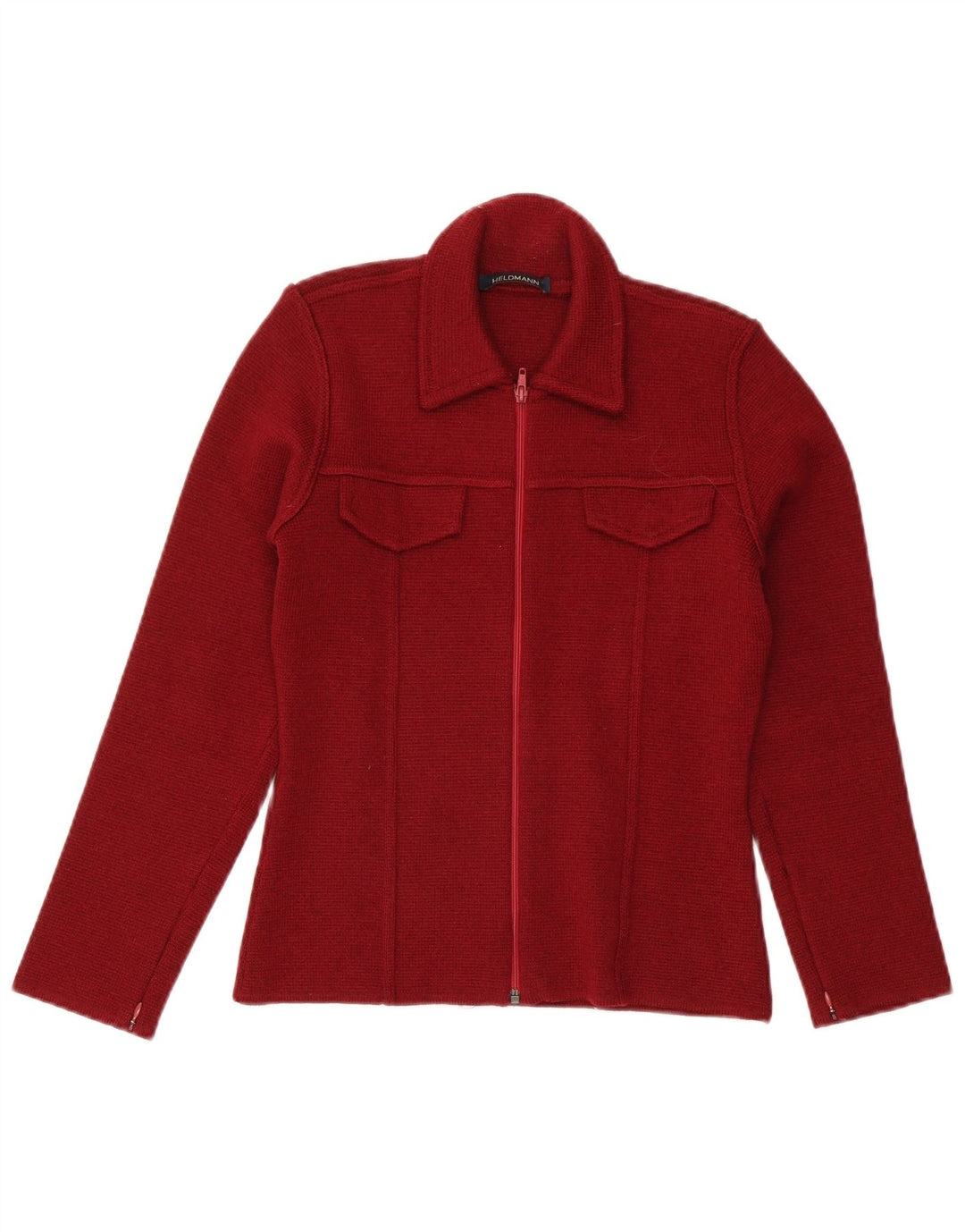 Heldmann Cardigan Femme Pull EU 36 Petite Laine Bordeaux