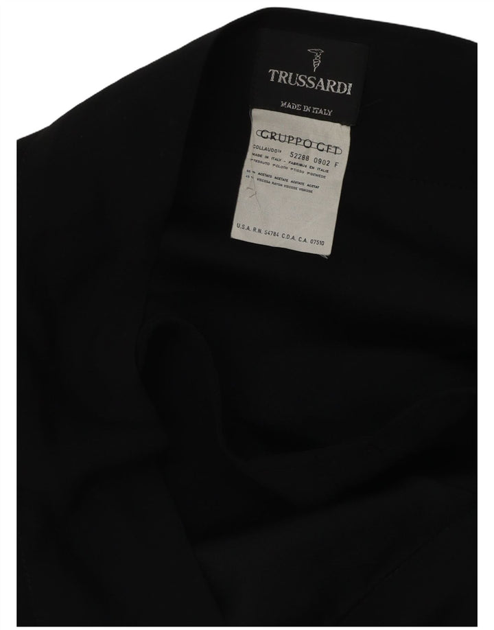 TRUSSARDI Jupe Portefeuille W32 Large Noir Acétate Femme