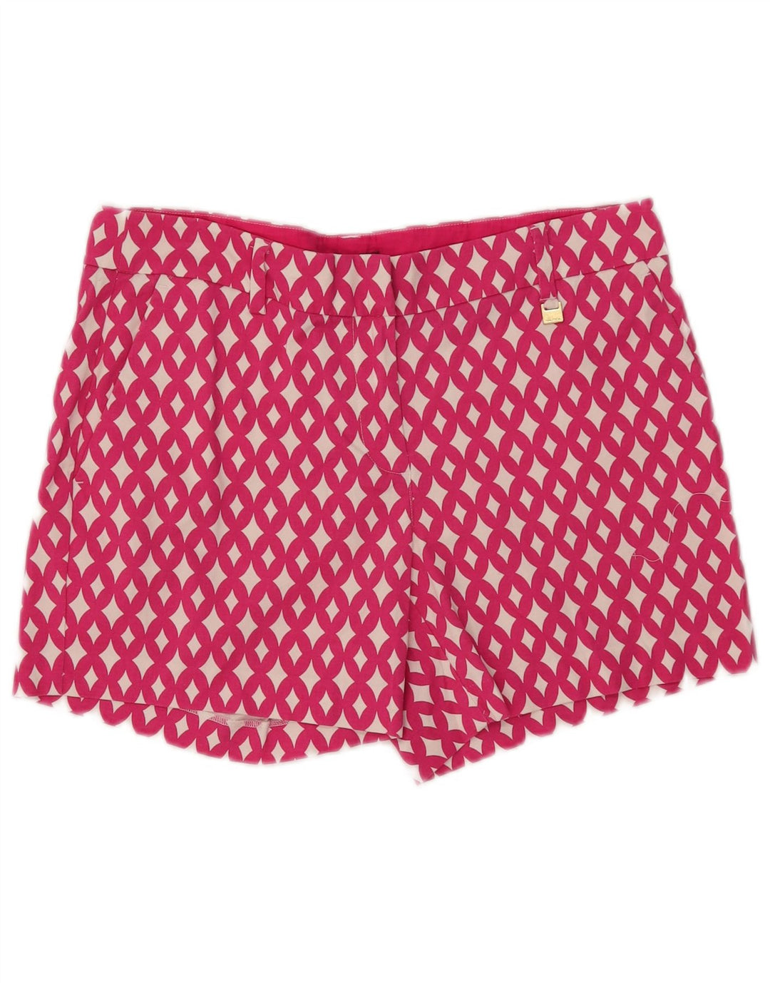 NAUTICA Short Chino Femme US 8 Medium W32 Rose Géométrique Coton