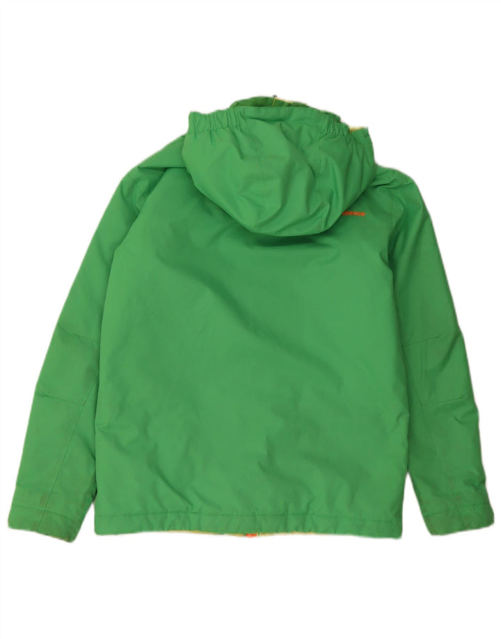 Quiksilver Veste Coupe-Vent Garçon 11-12 Ans Colorblock Vert Moyen