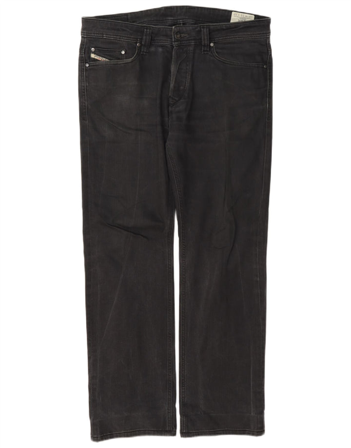 Diesel Jean Droit Viker Homme W33 L32 Gris Coton