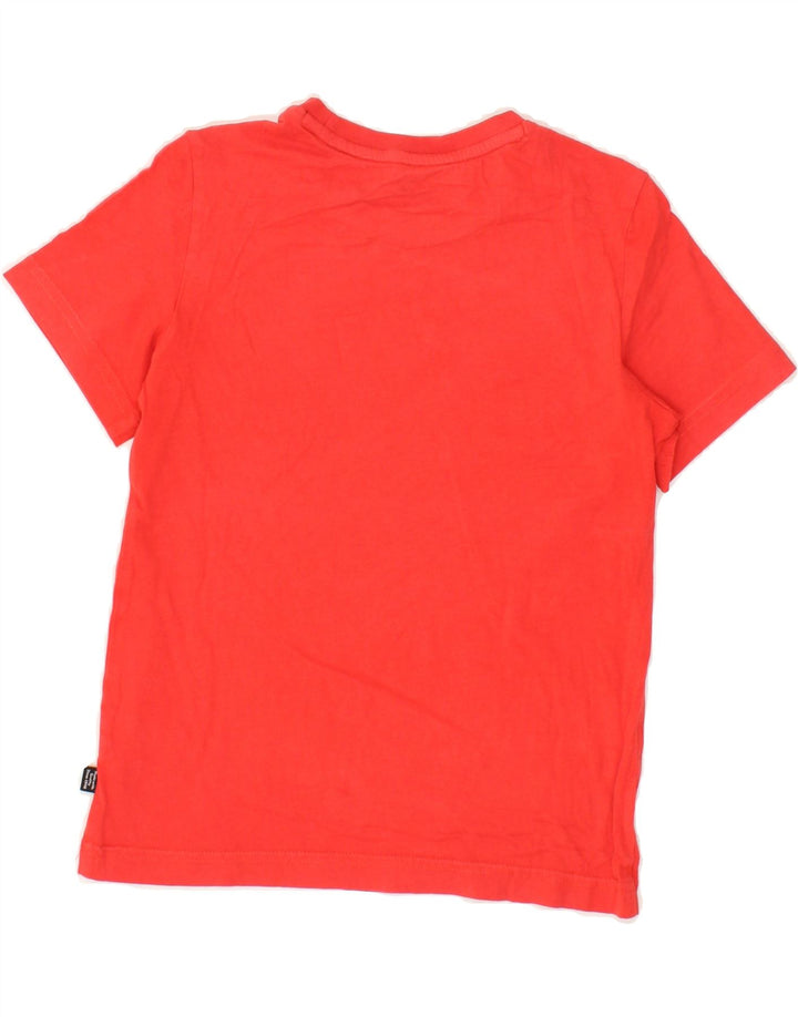 PUMA Boys Graphic T-Shirt Top 9-10 Years Red Vintage Puma and Second-Hand Puma from Messina Hembry 