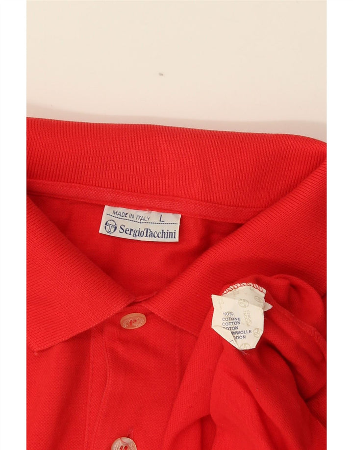 Sergio Tacchini Polo Homme Grand Rouge Coton
