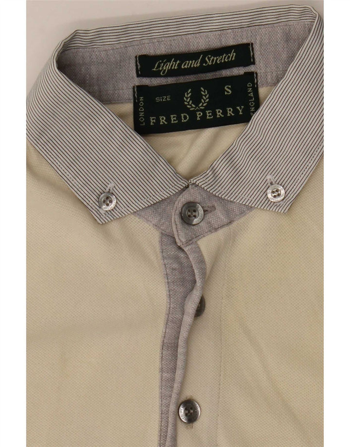 Fred Perry Polo Homme Petit Beige Colourblock