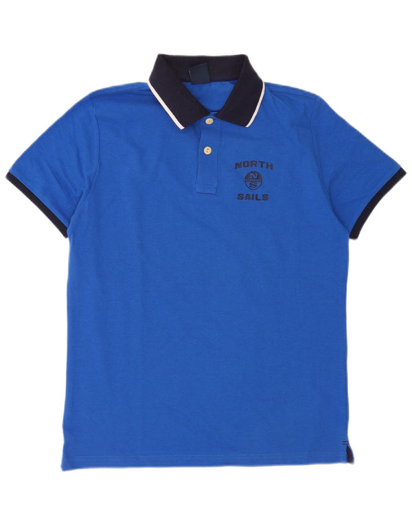 North Sails Polo Homme 2XS Bleu Colorblock Coton
