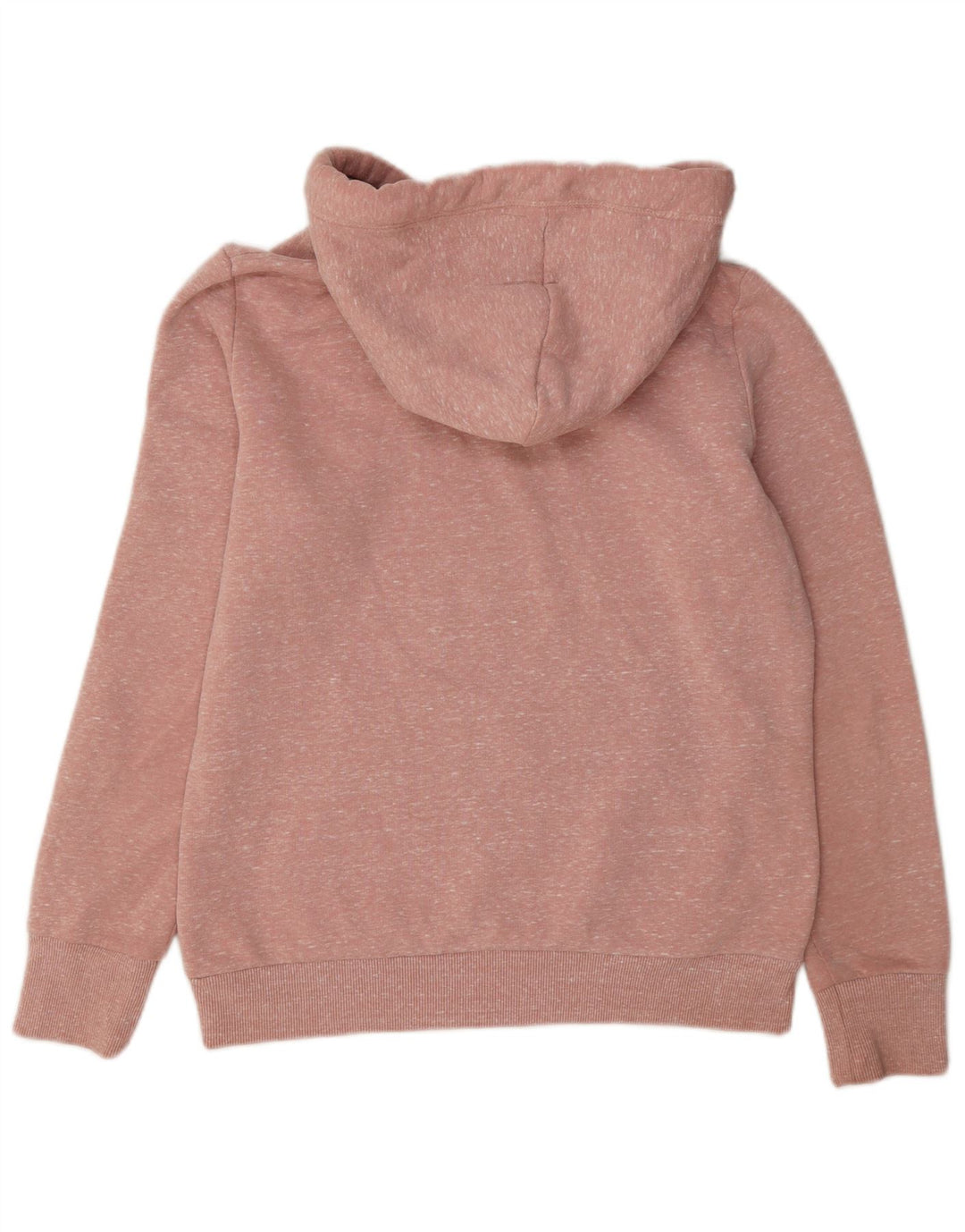 Superdry Pull à capuche pour femme UK 12 Polyester moucheté rose moyen