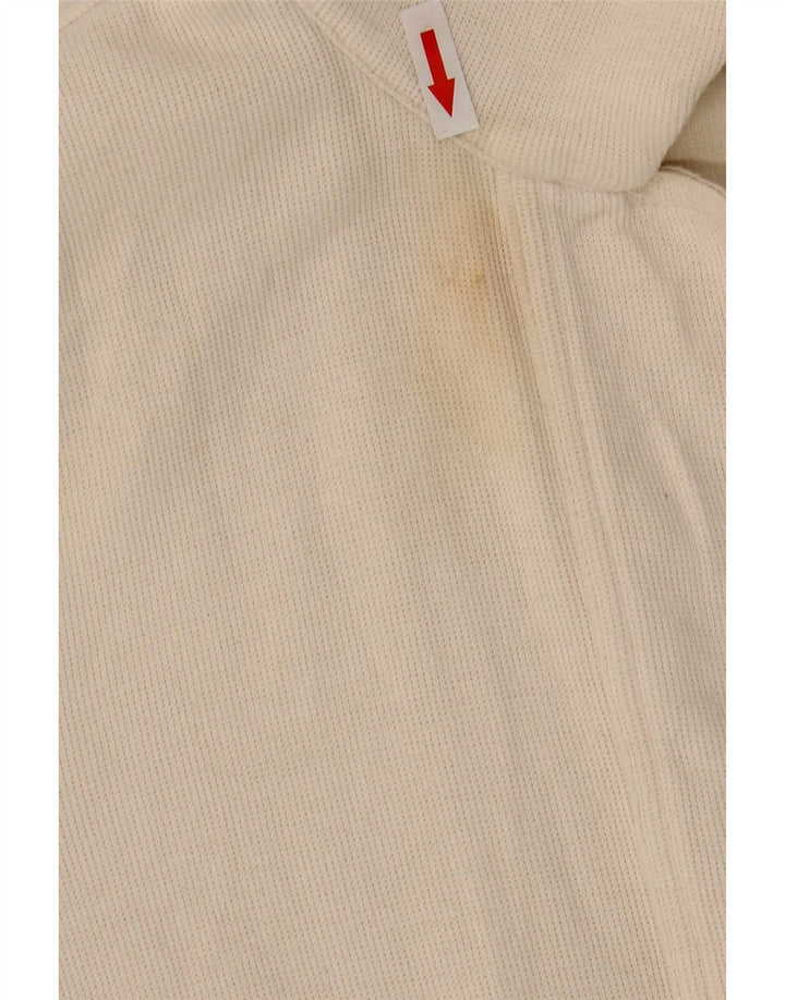 Ralph Lauren Pull cardigan ouvert pour femme UK 14 Beige moyen