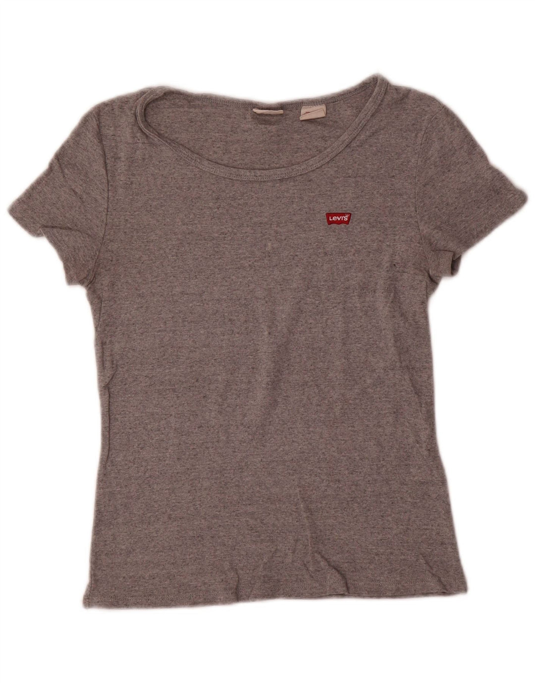 Levi's T-Shirt Femme UK 8 Small Gris Moucheté