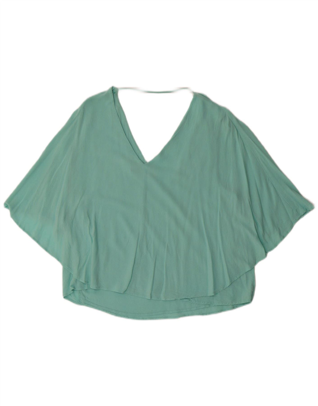 Zara Chemisier Femme Top UK 14 Large Turquoise