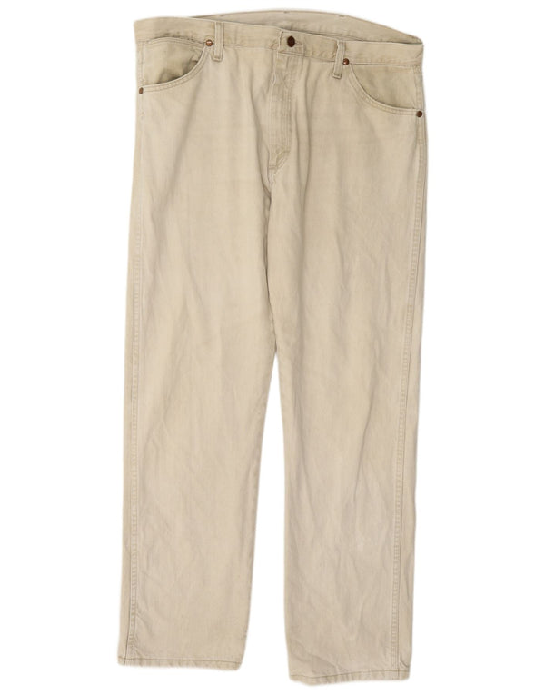 Wrangler Jean droit homme W38 L32 coton beige