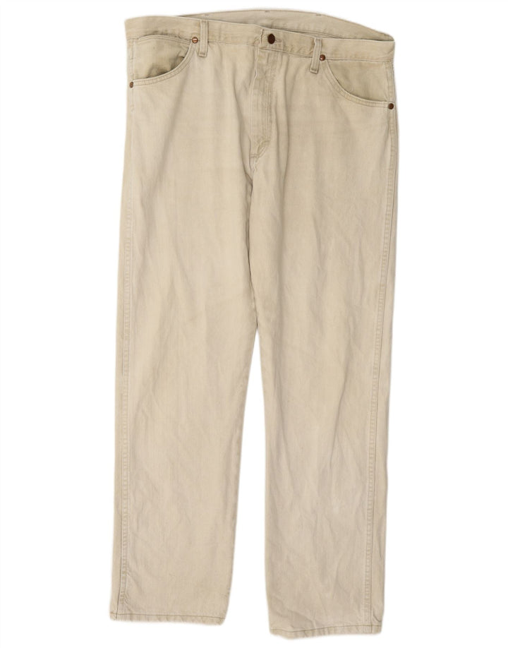 Wrangler Jean droit homme W38 L32 coton beige