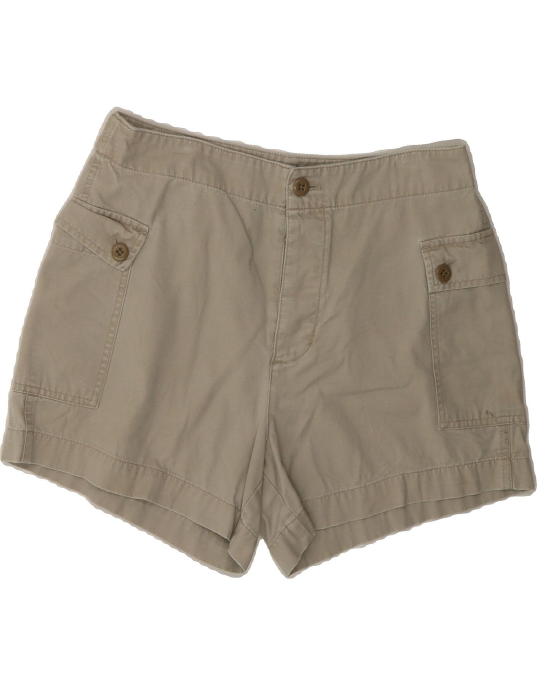J. CREW Womens Casual Shorts US 6 Medium W28 Beige Cotton Vintage J. Crew and Second-Hand J. Crew from Messina Hembry 