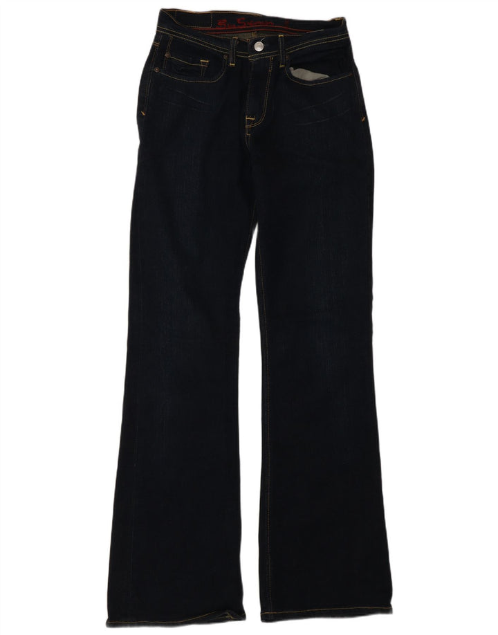 Ben Sherman Jean Bootcut Femme W28 L32 Bleu Marine Coton