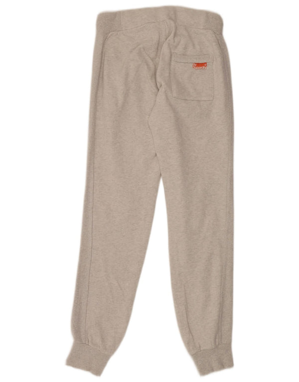 Superdry Femme Pantalon De Survêtement Joggers UK 6 XS Gris Moucheté Coton