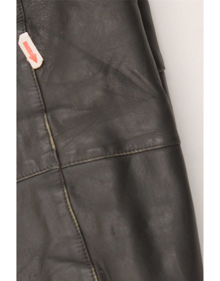 veste en cuir homme vintage UK 40 Grand Gris