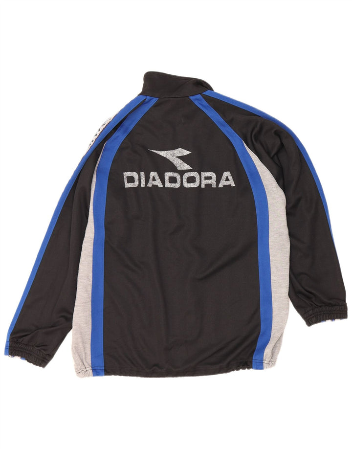 Diadora Veste de Survêtement Graphique Homme Noir Moyen Colorblock
