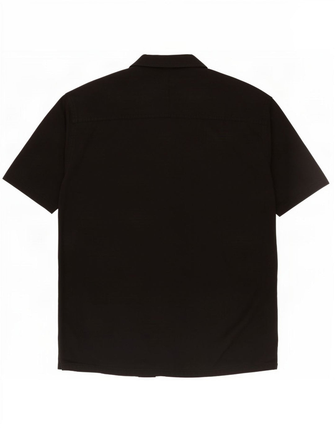 Chemise à manches courtes homme Zara XL coton noir