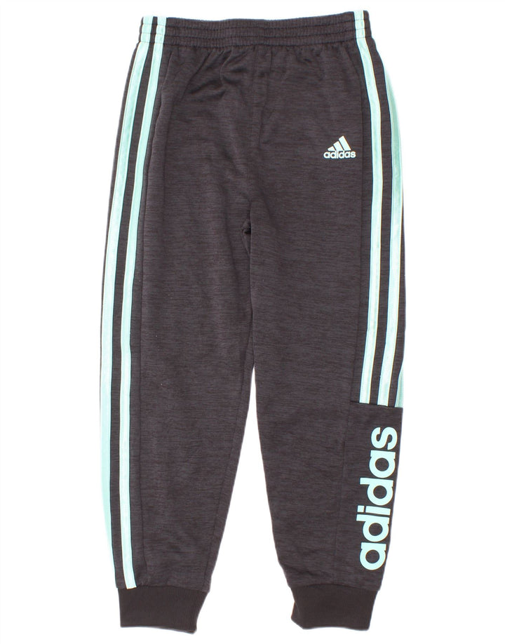 Adidas Pantalon de survêtement graphique pour garçon 5-6 ans Gris Polyester