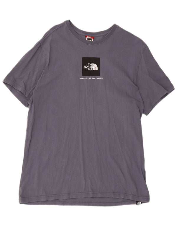 The North Face T-shirt graphique pour hommes, grand, gris, coton