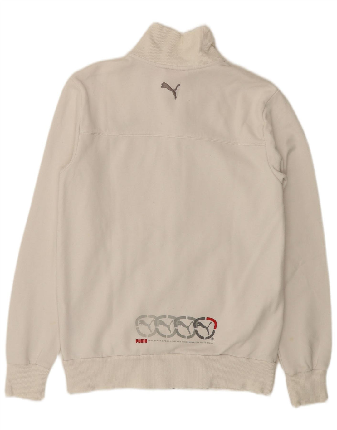Puma Veste de Survêtement Graphique Homme Petit Blanc Coton