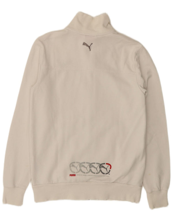 Puma Veste de Survêtement Graphique Homme Petit Blanc Coton