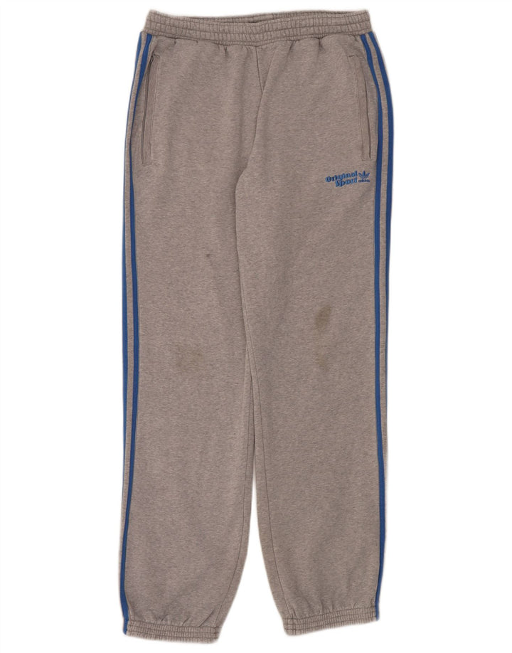 Adidas Pantalon de survêtement pour homme en coton gris moyen