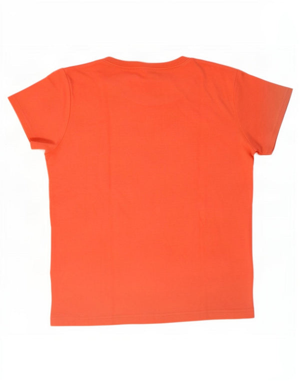 Champion Girls Graphic T-Shirt Top 9-10 Years Medium Orange Cotton
