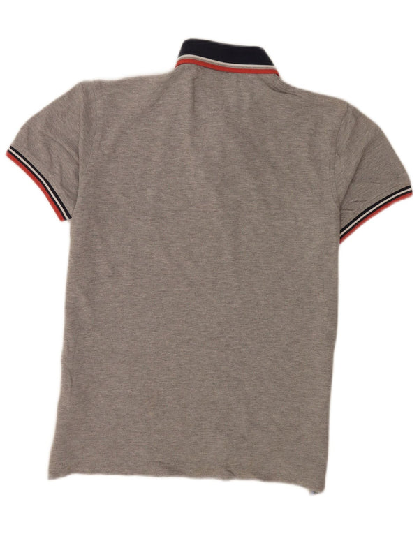Tommy Hilfiger Mens Slim Fit Polo Shirt Medium Grey Flecked Cotton
