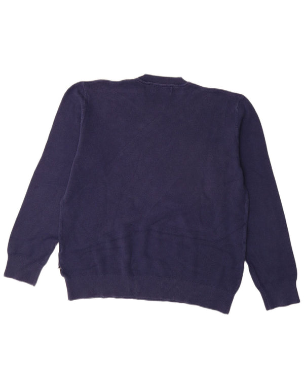 NAUTICA Pull à col rond pour femme UK 18 XL Bleu marine en coton