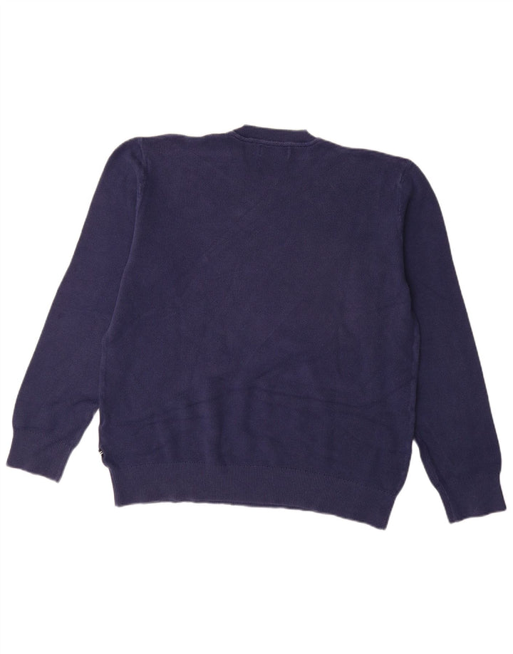 NAUTICA Pull à col rond pour femme UK 18 XL Bleu marine en coton