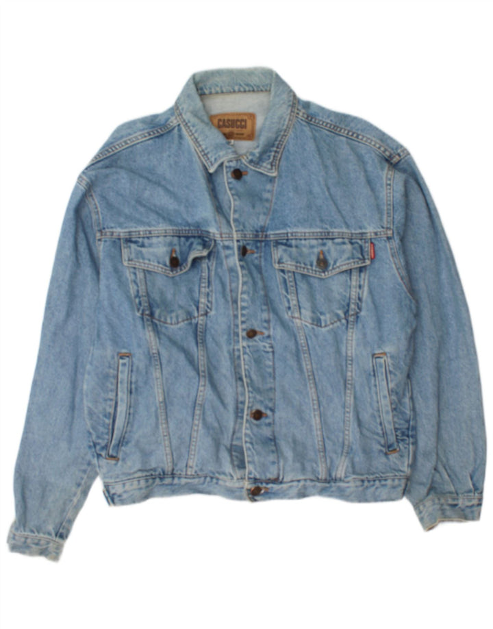Casucci Veste en jean pour homme UK 38 Bleu moyen Coton