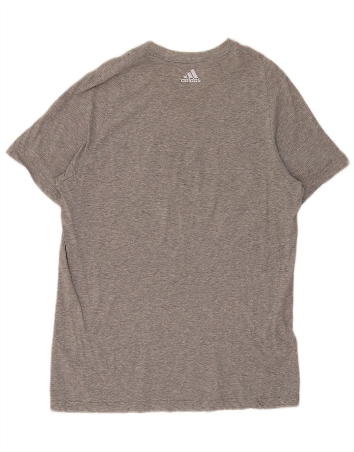 ADIDAS T-shirt graphique pour hommes, grand, gris