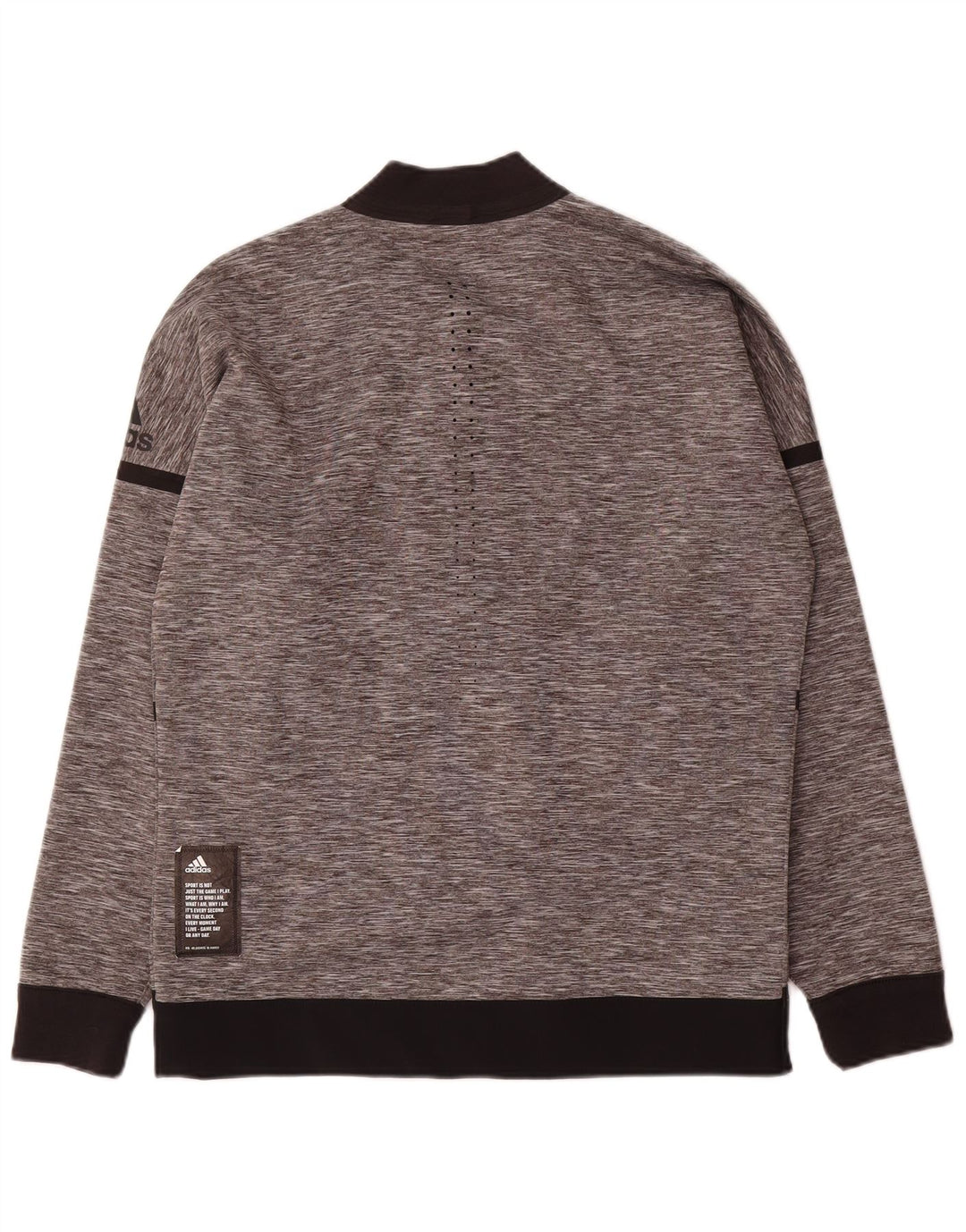 Adidas Veste de survêtement réversible pour homme Taille S Gris Colorblock