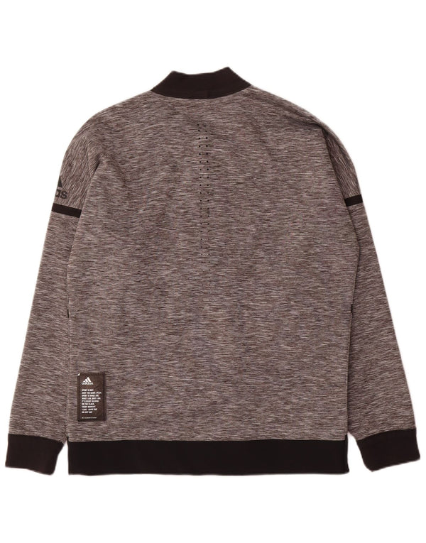 Adidas Veste de survêtement réversible pour homme Taille S Gris Colorblock