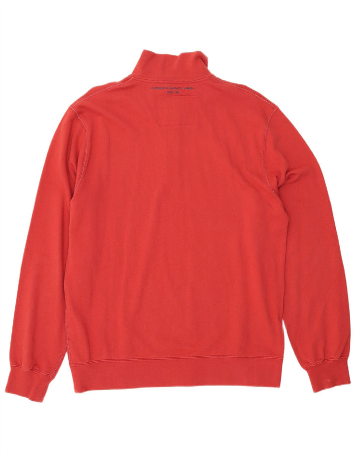 MARLBORO CLASSICS Sweat col zippé homme XL coton rouge