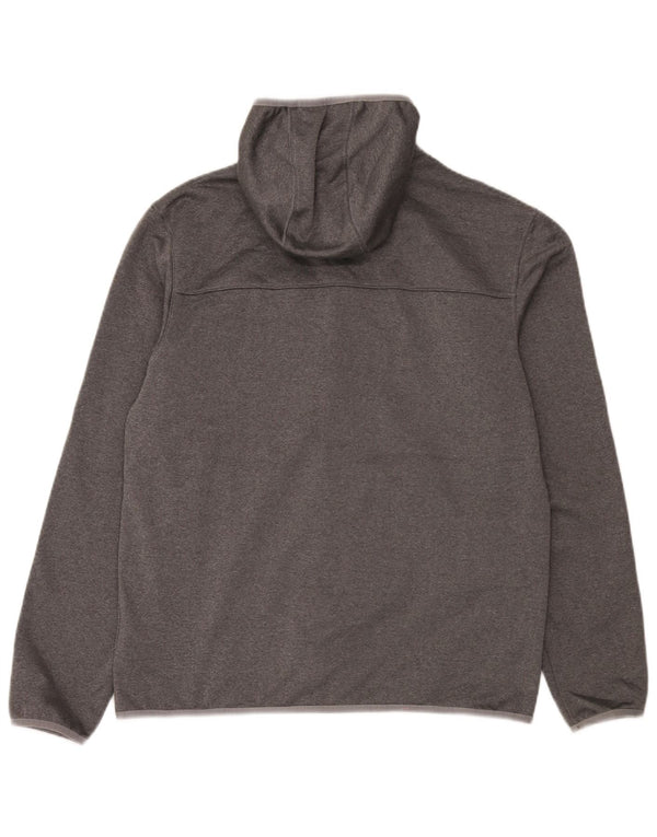 The North Face Pull à capuche zippé pour homme Large Gris Polyester