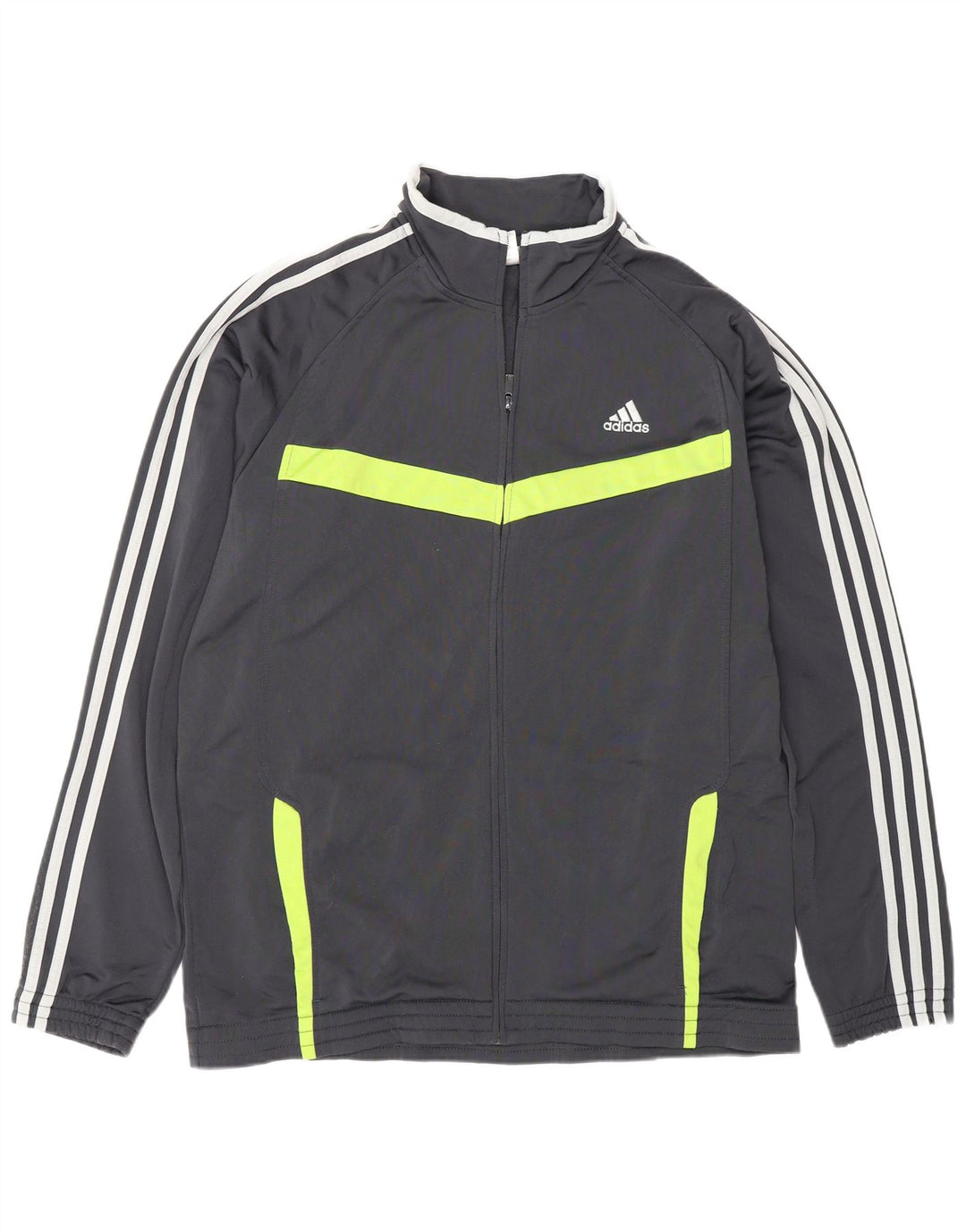 ADIDAS Veste de survêtement pour homme Large Gris Colorblock Polyester