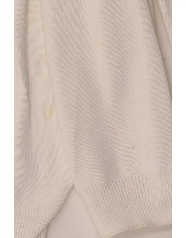 Zara Pull ras du cou pour homme, grand, blanc