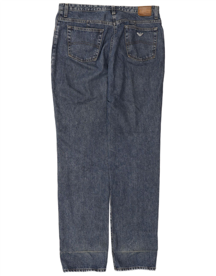 ARMANI Jean droit homme W33 L34 bleu coton