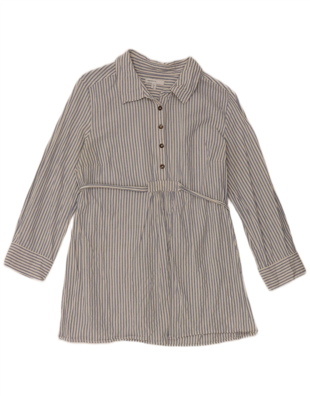 Gap Chemise de maternité à manches 3/4 pour femme UK 10 Petit Bleu Rayé