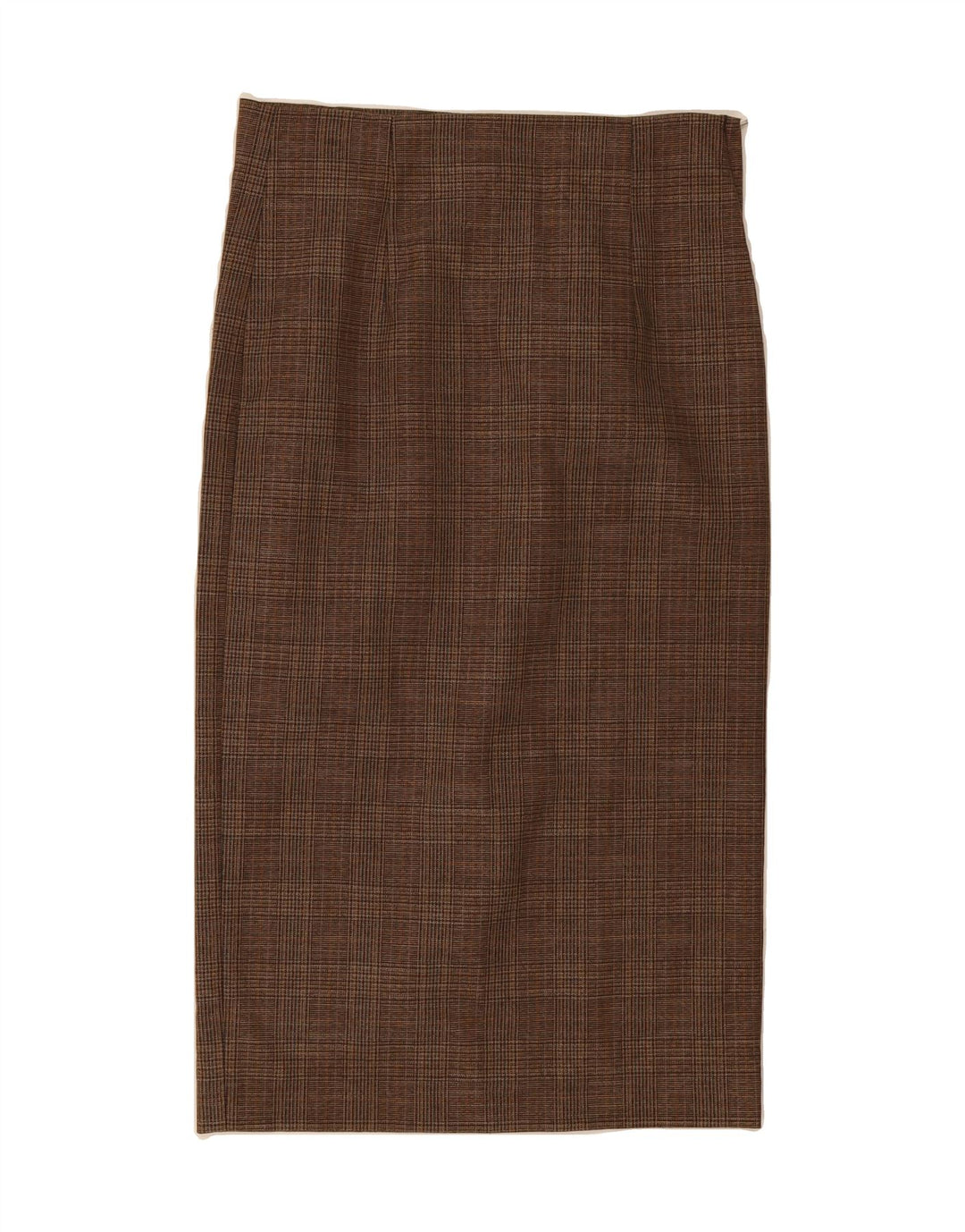 ZARA Womens Straight Skirt Medium W28  Brown Houndstooth Vintage Zara and Second-Hand Zara from Messina Hembry 