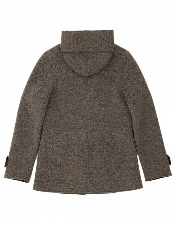 Gas Caban à capuche pour femme UK 44 Laine gris moyen