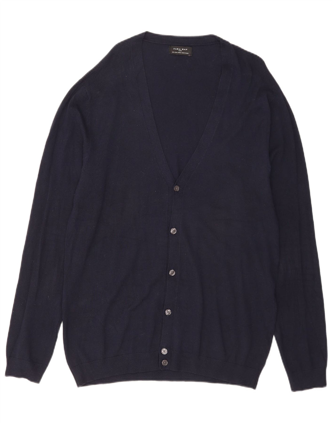 Zara Cardigan Homme Pull Large Bleu Marine