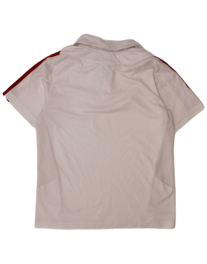 ADIDAS Polo Climacool Garçon 9-10 ans Blanc Polyester