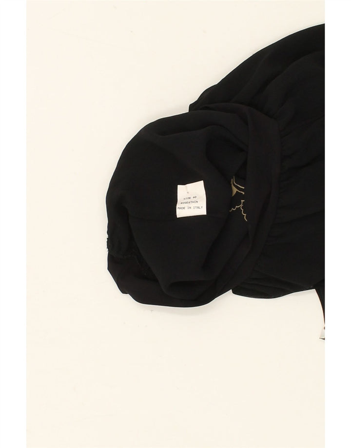 VINTAGE Womens Blouse Top IT 40 Small Black Viscose Vintage Vintage and Second-Hand Vintage from Messina Hembry 