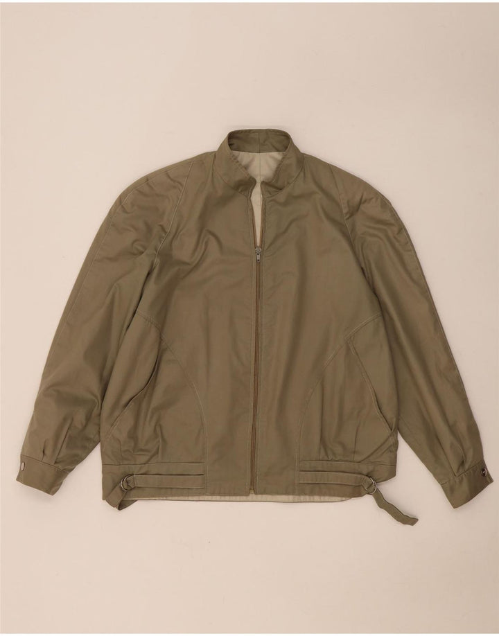 VINTAGE Veste Bomber Homme UK 40 Grand Kaki