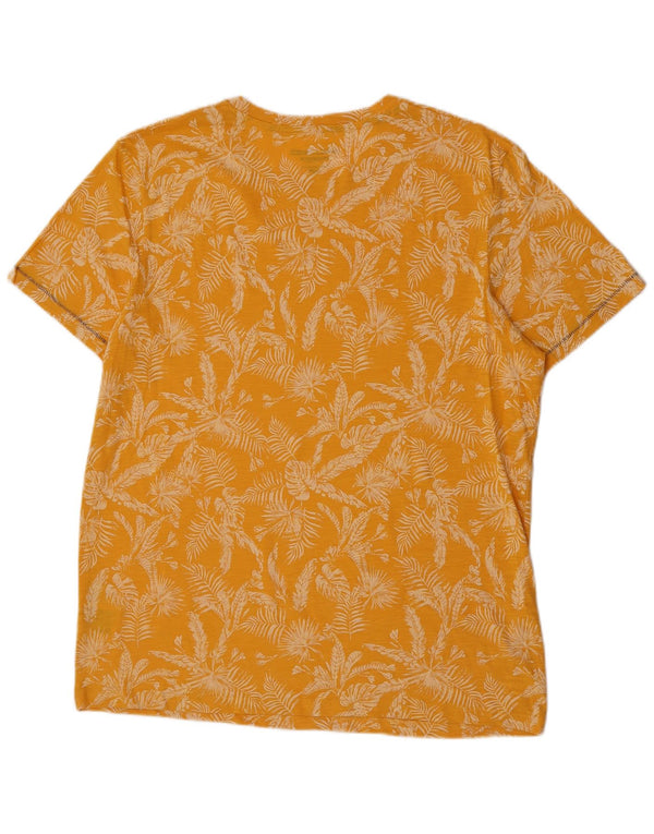 Jack & Jones T-Shirt Slim Fit XL Coton Floral Jaune Homme