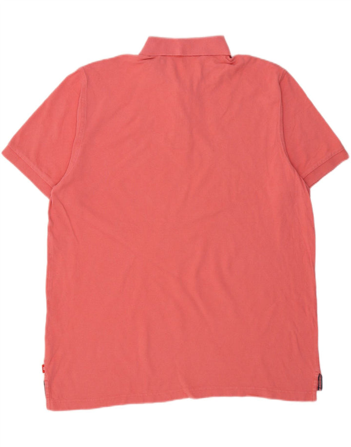 IZOD Mens Polo Shirt XL Pink Cotton Vintage Izod and Second-Hand Izod from Messina Hembry 