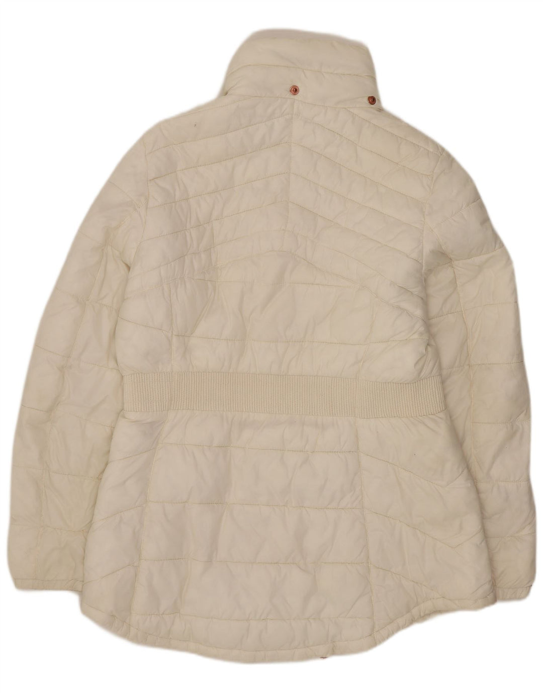 Barbour Manteau rembourré pour femme UK 14 Large Blanc Synthétique