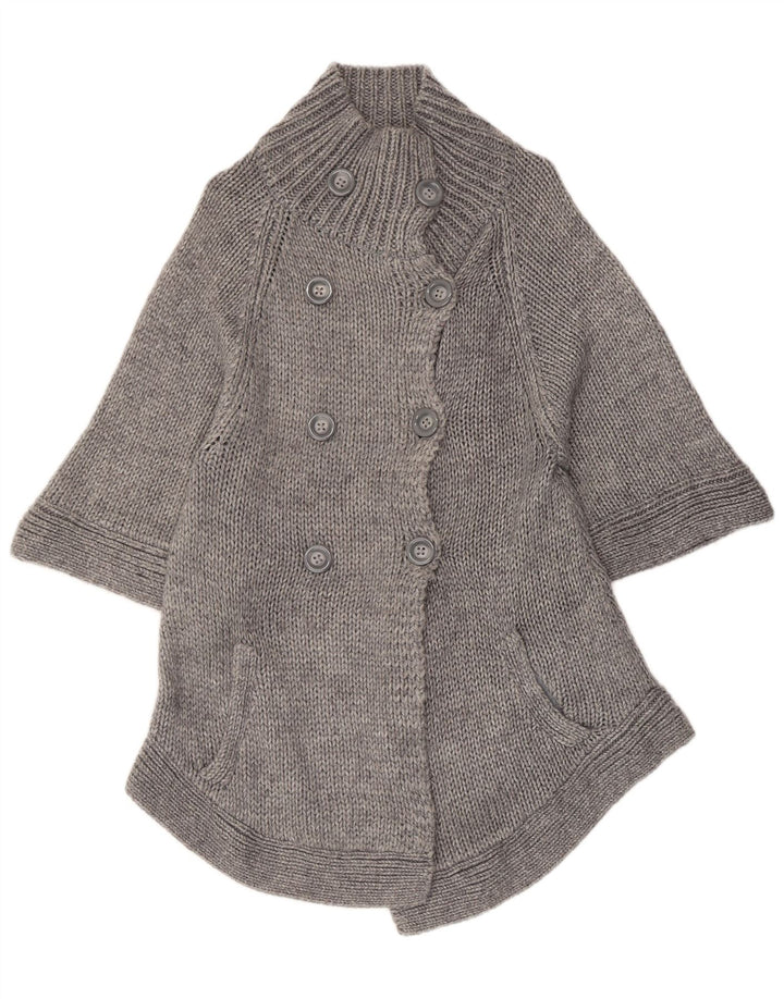 Guess Cardigan à manches 1/2 pour femme UK 14 Large Gris Acrylique
